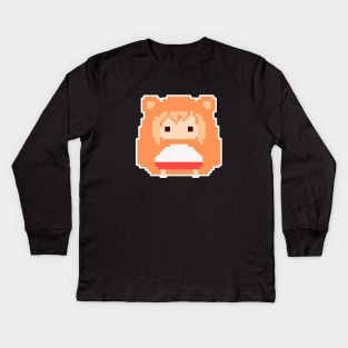 8bit Umaru Chan Kids Long Sleeve T-Shirt